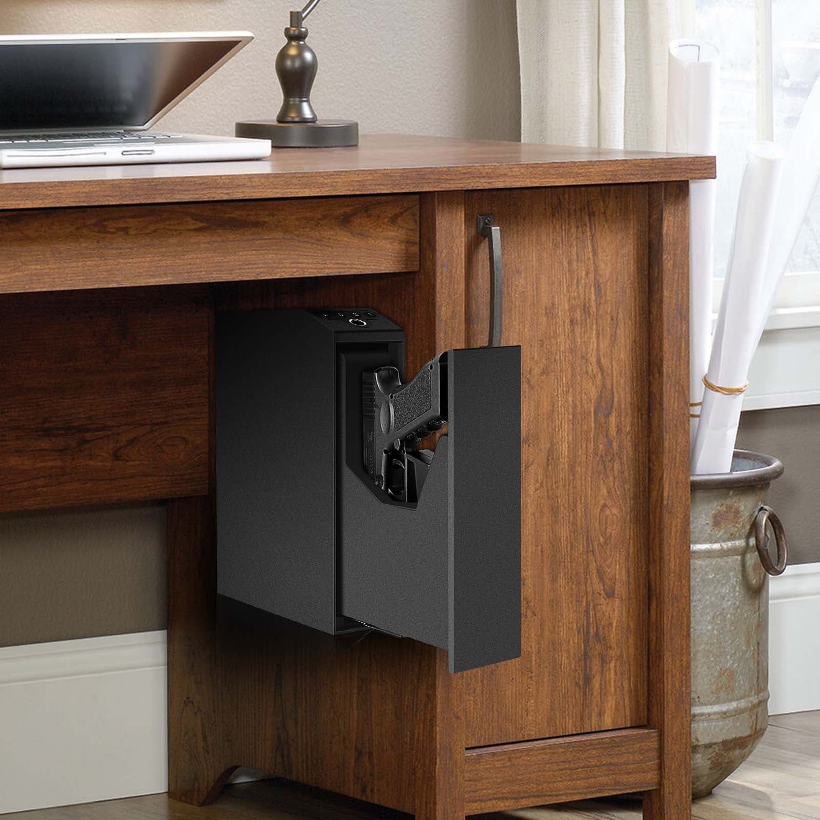 Biometric Slider Handgun Safe, Bedside Gun Safe for Quick Access - LAPS005