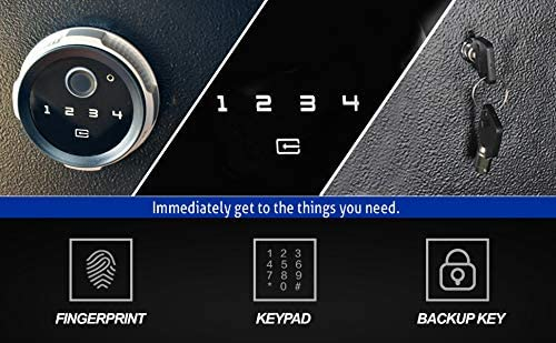 Biometric Rifle Safe, Large, 5 Long Gun Safe - LARS005