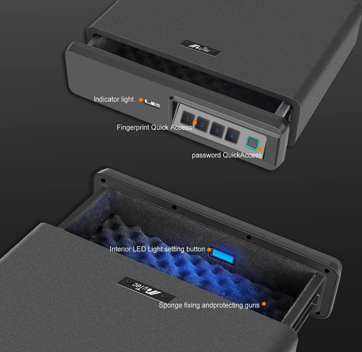 Biometric Drawer Handgun Safe - LADS002