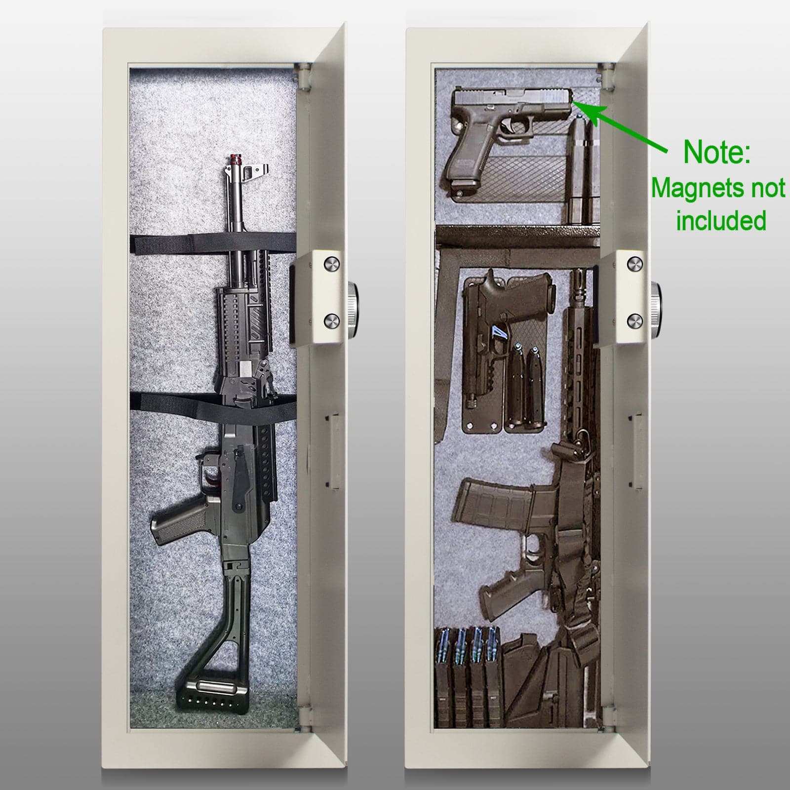 Biometric Wall Safe, White, Large - LAWS002