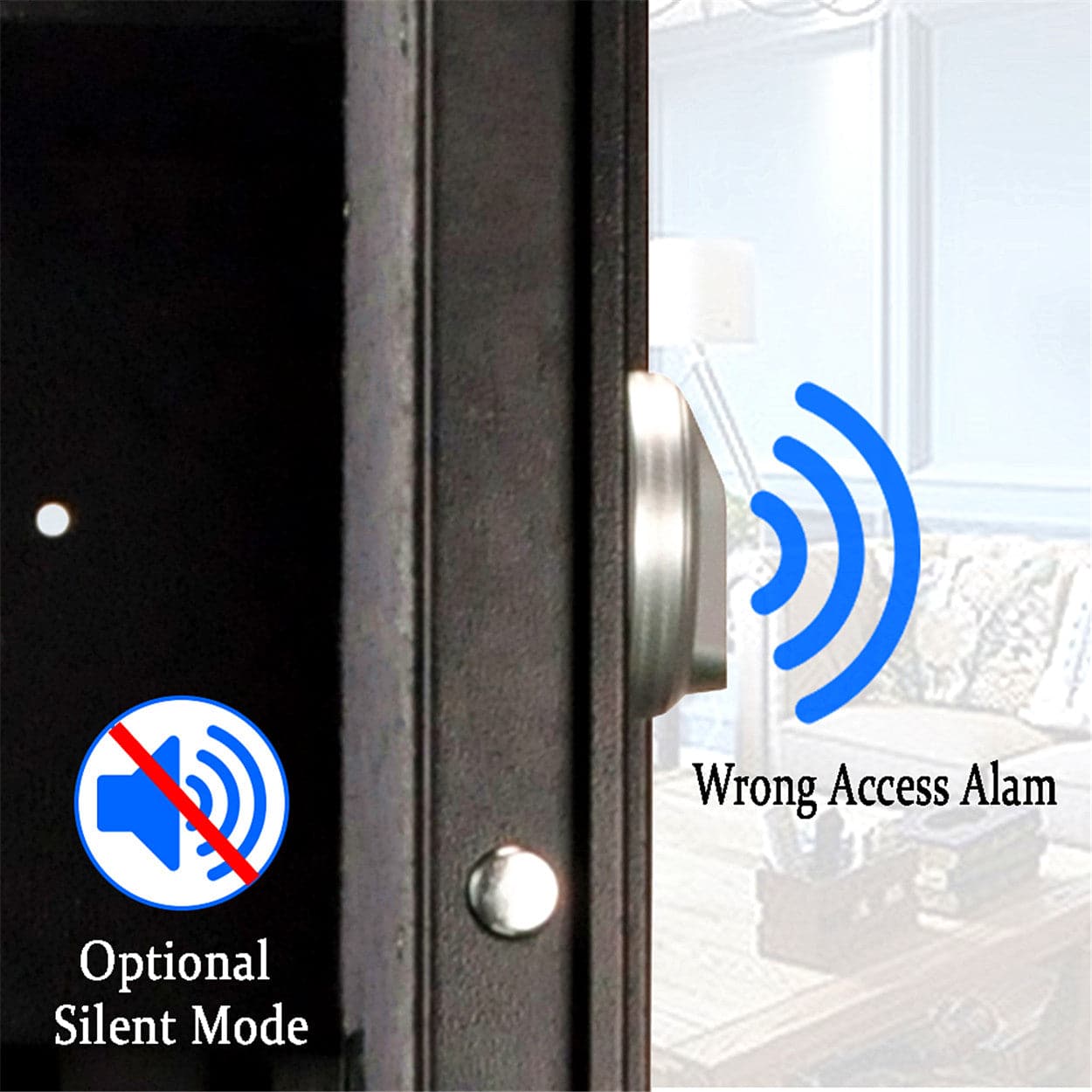 Biometric Rifle Safe, Large, 5-6 Long Gun Safe - LARS002