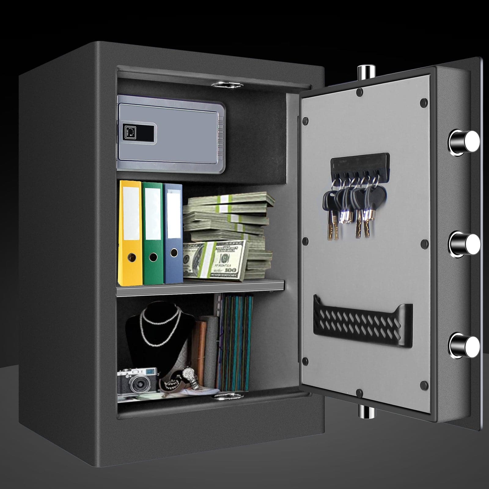 Biometric Fireproof Cabinet Home Safe - LACS002