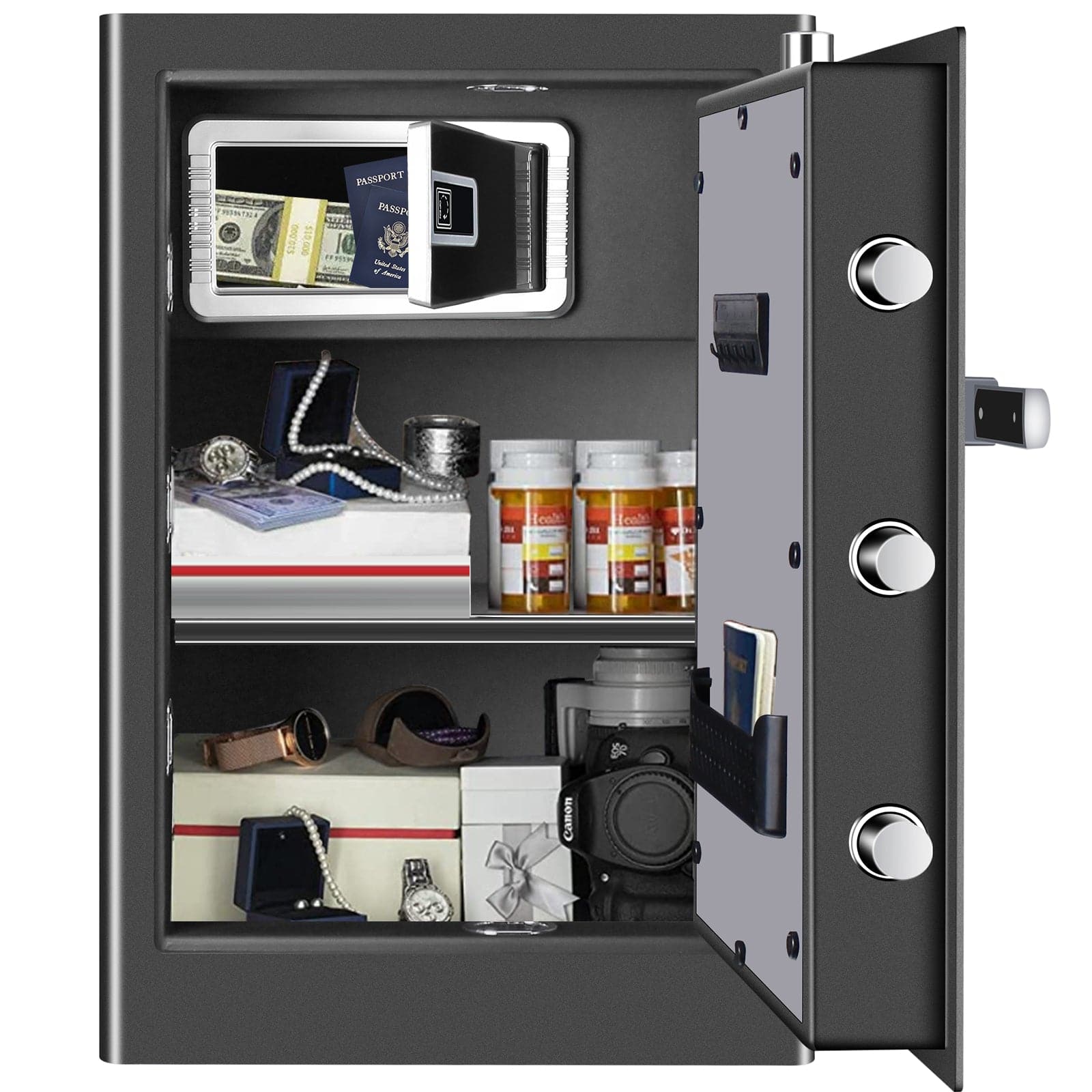 Biometric Fireproof Cabinet Home Safe - LACS002