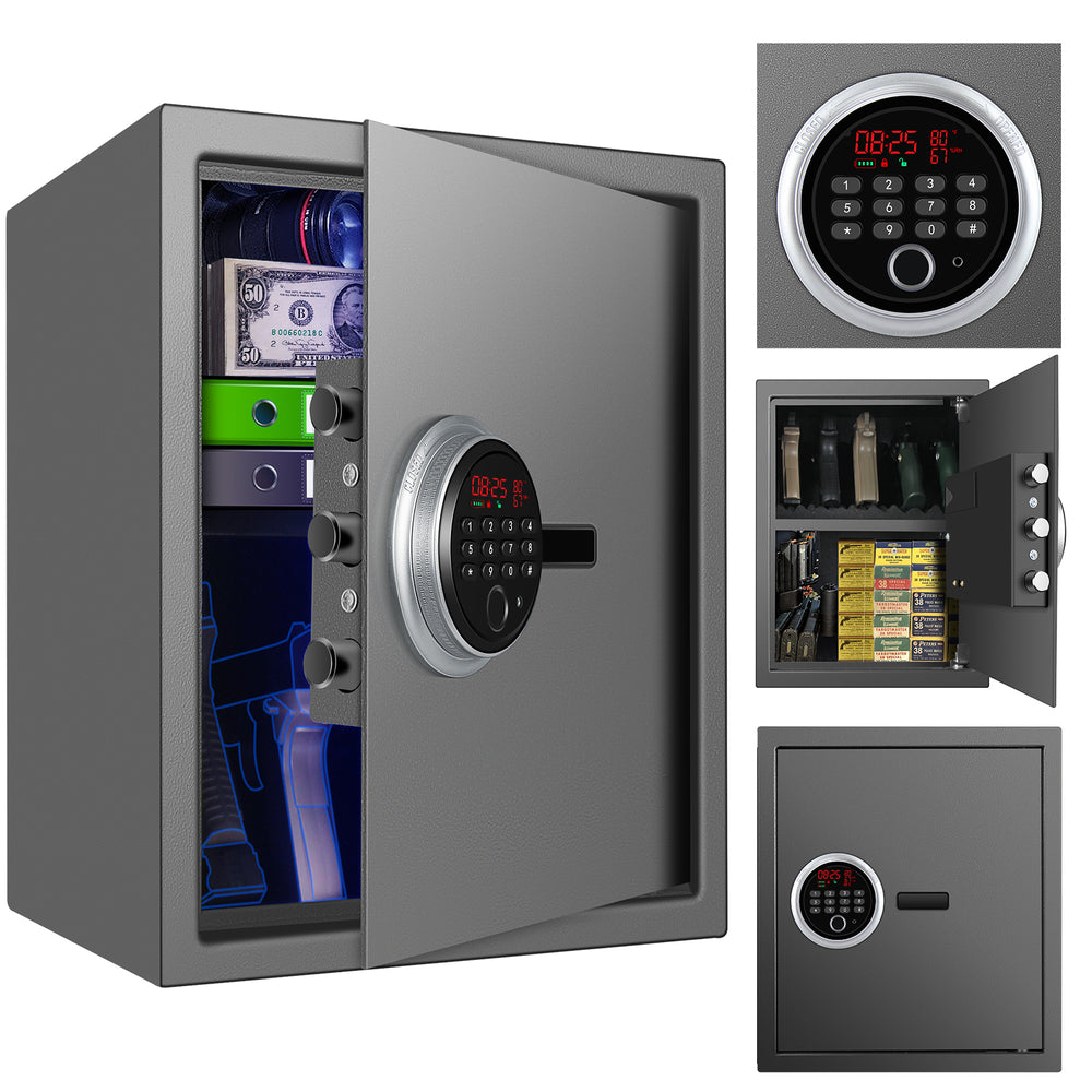 Biometric Machine Boxes Security Biometric Cabinet Safe Box with Fingerprint Keypad Access