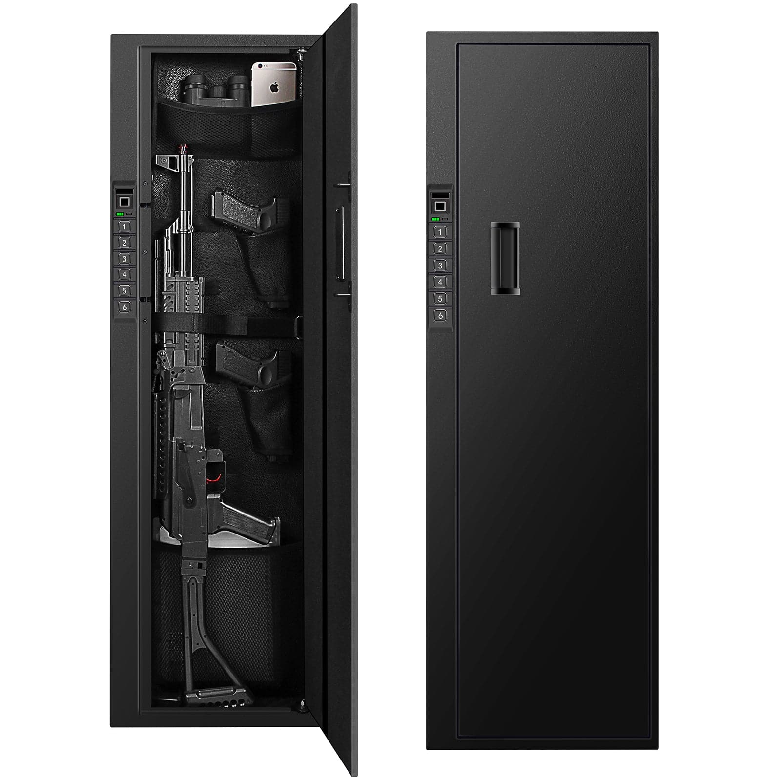 Biometric Wall Gun Safe for Handgun & Rifle