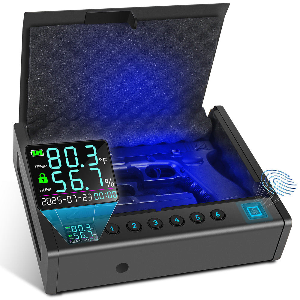 Handgun Safe Secure Biometric Handgun Safe for Quick Access | Langger Safe