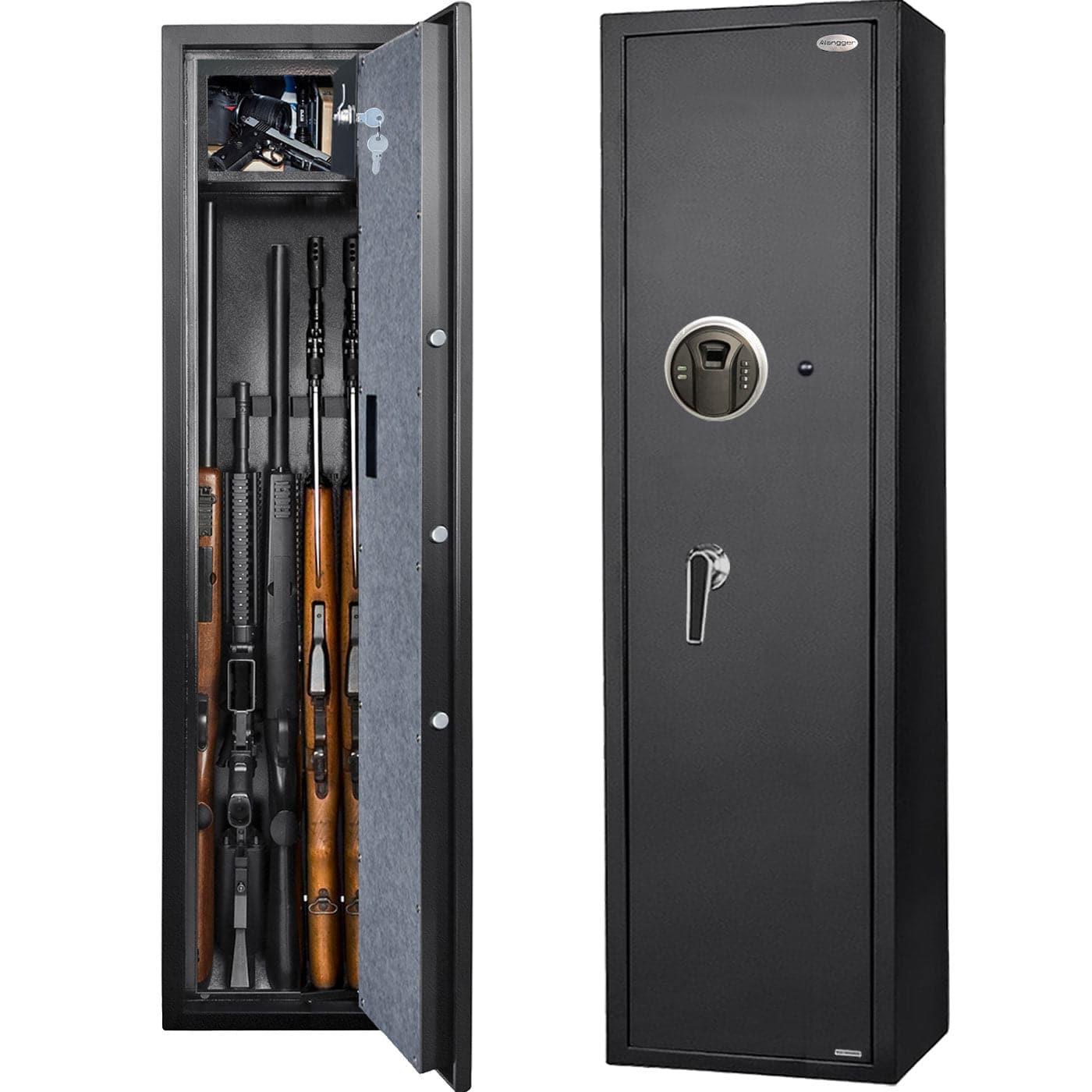 Biometric Rifle Safe, Large, 5-6 Long Gun Safe - LARS002